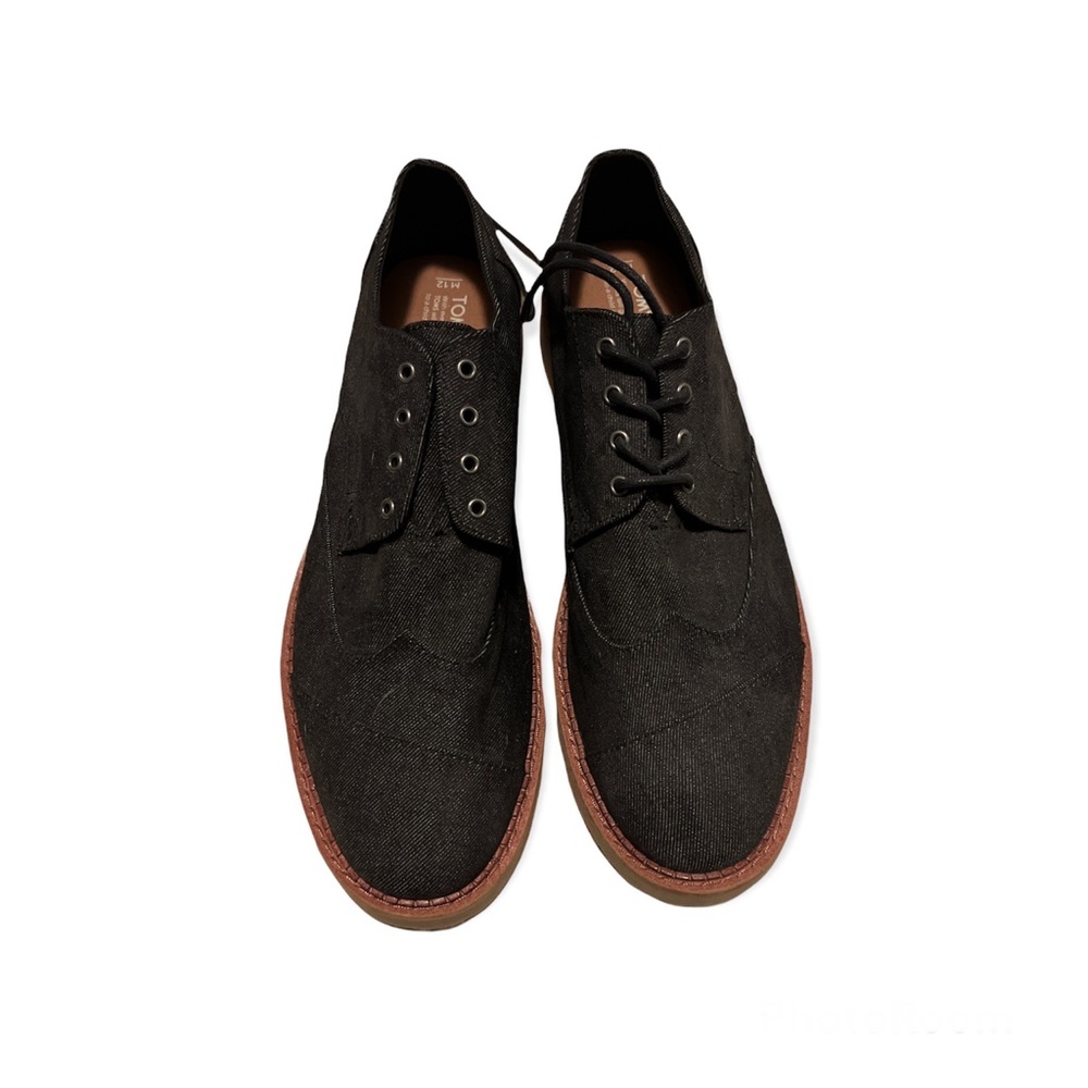TOMS Mens Dark Denim Oxford Shoe